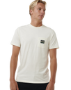 The Rip Curl Mens Horizon Badge T-Shirt in Bone