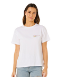 Poolside Relaxed T-Shirt in Optical White