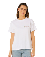 Poolside Relaxed T-Shirt in Optical White