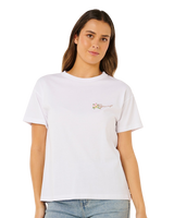 Poolside Relaxed T-Shirt in Optical White