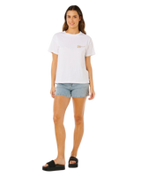 Poolside Relaxed T-Shirt in Optical White