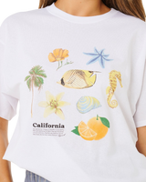 Poolside Heritage T-Shirt in Optical White