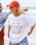 Poolside Heritage T-Shirt in Optical White
