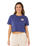 Surf Side Cropped T-Shirt in Navy