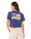 Surf Side Cropped T-Shirt in Navy
