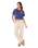Surf Side Cropped T-Shirt in Navy