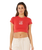 The Rip Curl Womens Pacific Coast Baby T-Shirt in Deep Red