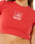 The Rip Curl Womens Pacific Coast Baby T-Shirt in Deep Red