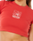 The Rip Curl Womens Pacific Coast Baby T-Shirt in Deep Red