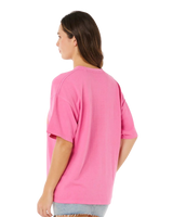 The Rip Curl Womens Hotel Malibu Heritage T-Shirt in Super Pink