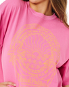 The Rip Curl Womens Hotel Malibu Heritage T-Shirt in Super Pink