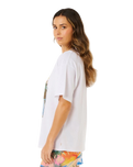 The Rip Curl Womens Hayley O Heritage T-Shirt in Optical White