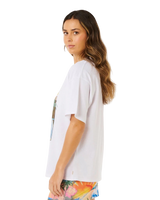 The Rip Curl Womens Hayley O Heritage T-Shirt in Optical White