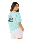 The Rip Curl Womens Aloha Heritage T-shirt in Light Sea Blue