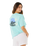 The Rip Curl Womens Aloha Heritage T-shirt in Light Sea Blue