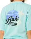 The Rip Curl Womens Aloha Heritage T-shirt in Light Sea Blue