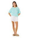 The Rip Curl Womens Aloha Heritage T-shirt in Light Sea Blue