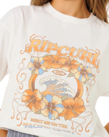 The Rip Curl Womens Pacific Coast Heritage T-Shirt in Bone
