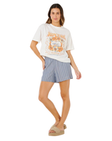 The Rip Curl Womens Pacific Coast Heritage T-Shirt in Bone