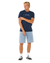 The Rip Curl Mens Big Mumma Icon T-Shirt in Dark Navy