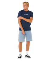 The Rip Curl Mens Big Mumma Icon T-Shirt in Dark Navy
