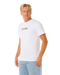 The Rip Curl Mens Big Mumma Icon T-Shirt in Optical White