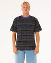 The Rip Curl Mens Raw Energy Vibal T-Shirt in Washed Black
