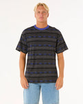 The Rip Curl Mens Raw Energy Vibal T-Shirt in Washed Black