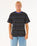 The Rip Curl Mens Raw Energy Vibal T-Shirt in Washed Black