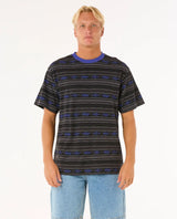 The Rip Curl Mens Raw Energy Vibal T-Shirt in Washed Black