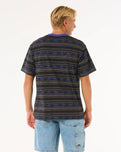 The Rip Curl Mens Raw Energy Vibal T-Shirt in Washed Black