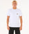 The Rip Curl Mens Surf Paradise Badge Update T-Shirt in White