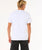 The Rip Curl Mens Surf Paradise Badge Update T-Shirt in White