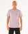 The Rip Curl Mens Surf Paradise Badge Update T-Shirt in Smokey Grape