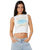 Topanga Canyon Shirred Tank Top in White