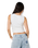 Topanga Canyon Shirred Tank Top in White