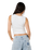 Topanga Canyon Shirred Tank Top in White