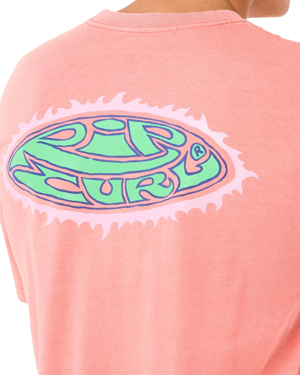 The Rip Curl Mens Raw Energy Sloth T-Shirt in Watermelon