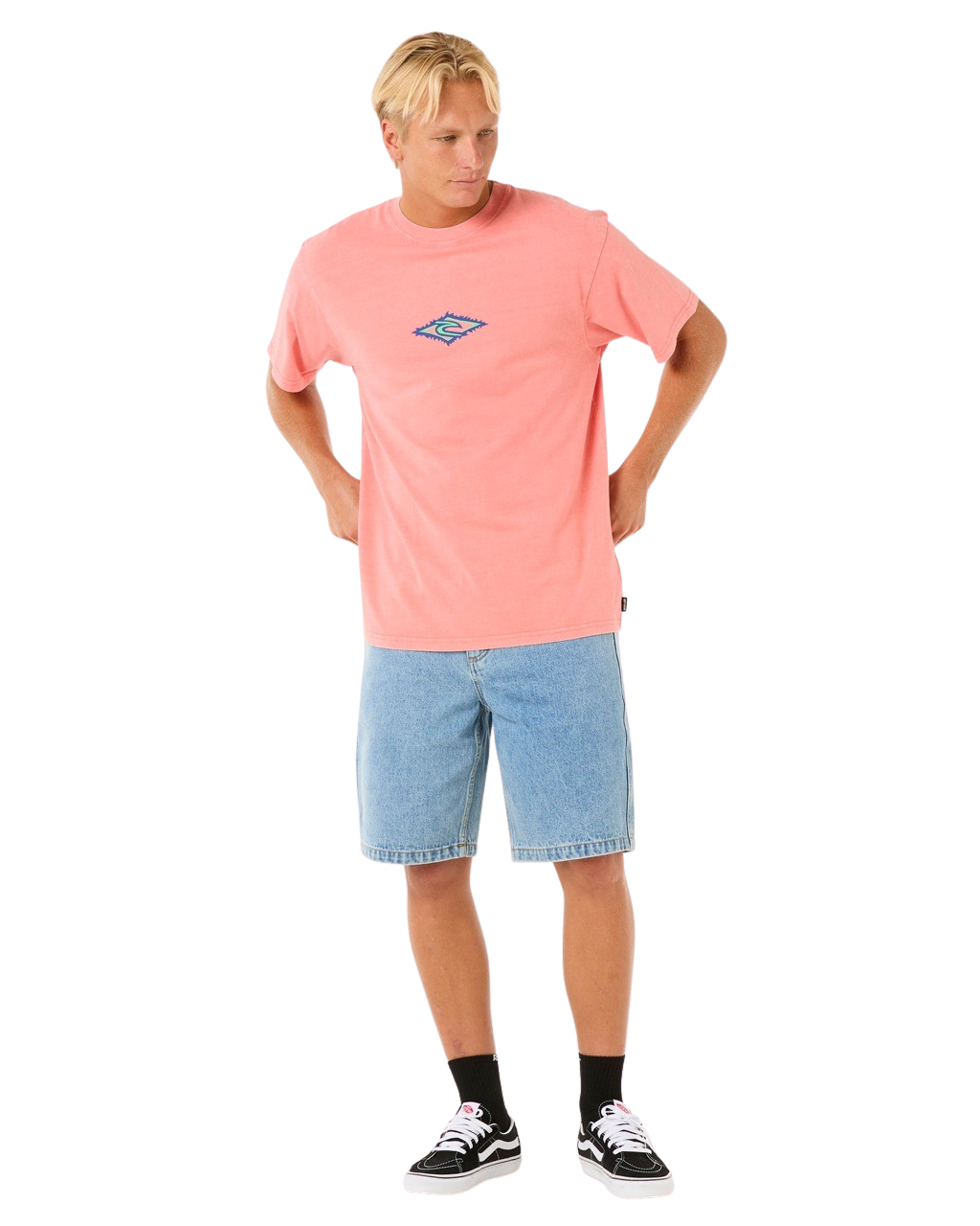 The Rip Curl Mens Raw Energy Sloth T-Shirt in Watermelon