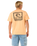 The Rip Curl Mens Raw Energy Trad T-Shirt in Mandarin Zest