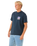 The Rip Curl Mens Raw Energy Trad T-Shirt in Dark Navy