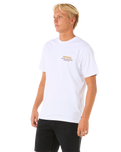 The Rip Curl Mens Surf Revival Ding Repair T-Shirt in White