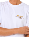 The Rip Curl Mens Surf Revival Ding Repair T-Shirt in White