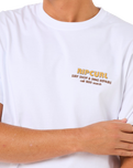 The Rip Curl Mens Surf Revival Ding Repair T-Shirt in White