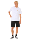 The Rip Curl Mens Surf Revival Ding Repair T-Shirt in White