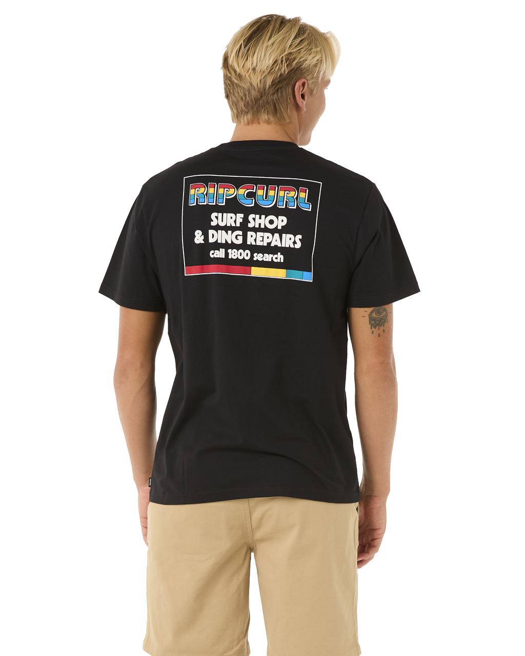 The Rip Curl Mens Surf Revival Ding Repair T-Shirt in Black