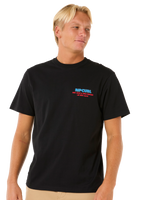 The Rip Curl Mens Surf Revival Ding Repair T-Shirt in Black