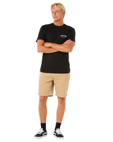 The Rip Curl Mens Surf Revival Ding Repair T-Shirt in Black