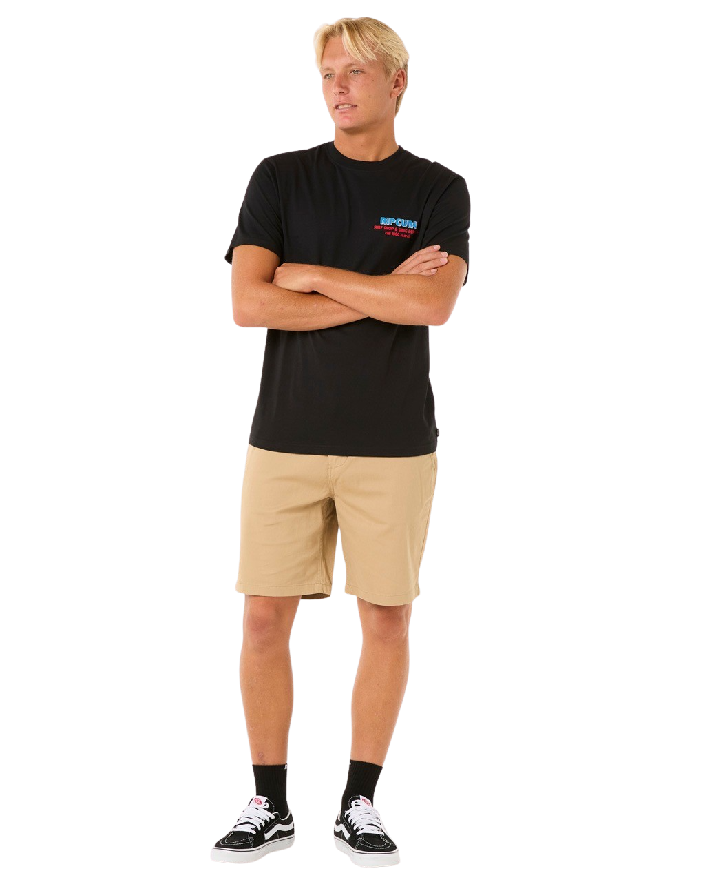 The Rip Curl Mens Surf Revival Ding Repair T-Shirt in Black