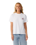 The Rip Curl Womens Surf Puff Party Pack Relaxed T-Shirt in White